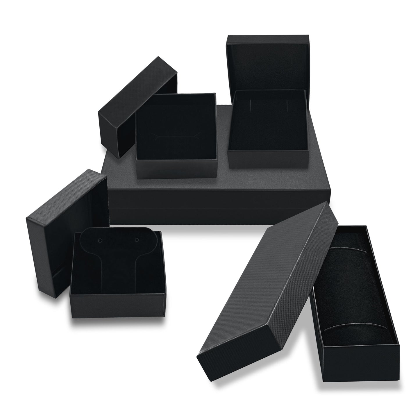 Earrings with Polished Circle and Heart Drops in Sterling Silver