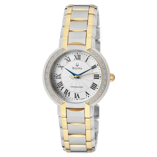 Bulova 98R161 Ladies Fairlawn Precisionist Diamond Accent Two Tone Bracelet Watch