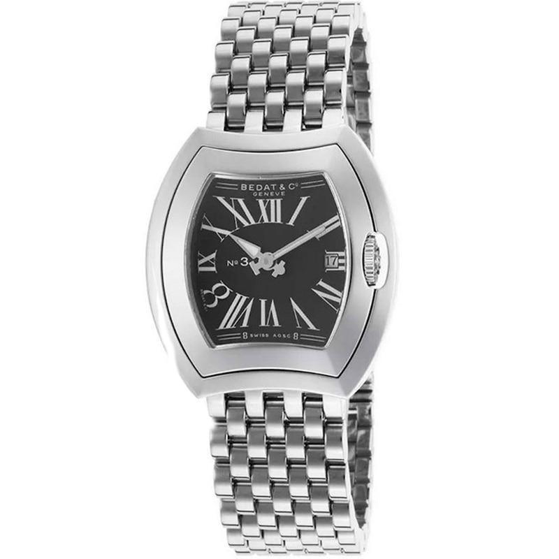 Bedat No. 3 Stainless Steel Black Dial Ladies Watch 334.011.301